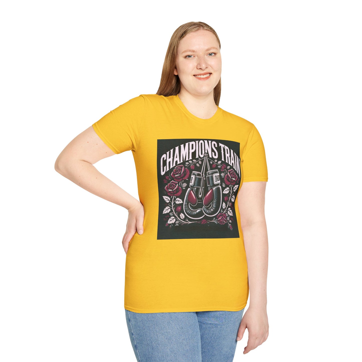 Champions Train Boxing Inpired Women's T-Shirt