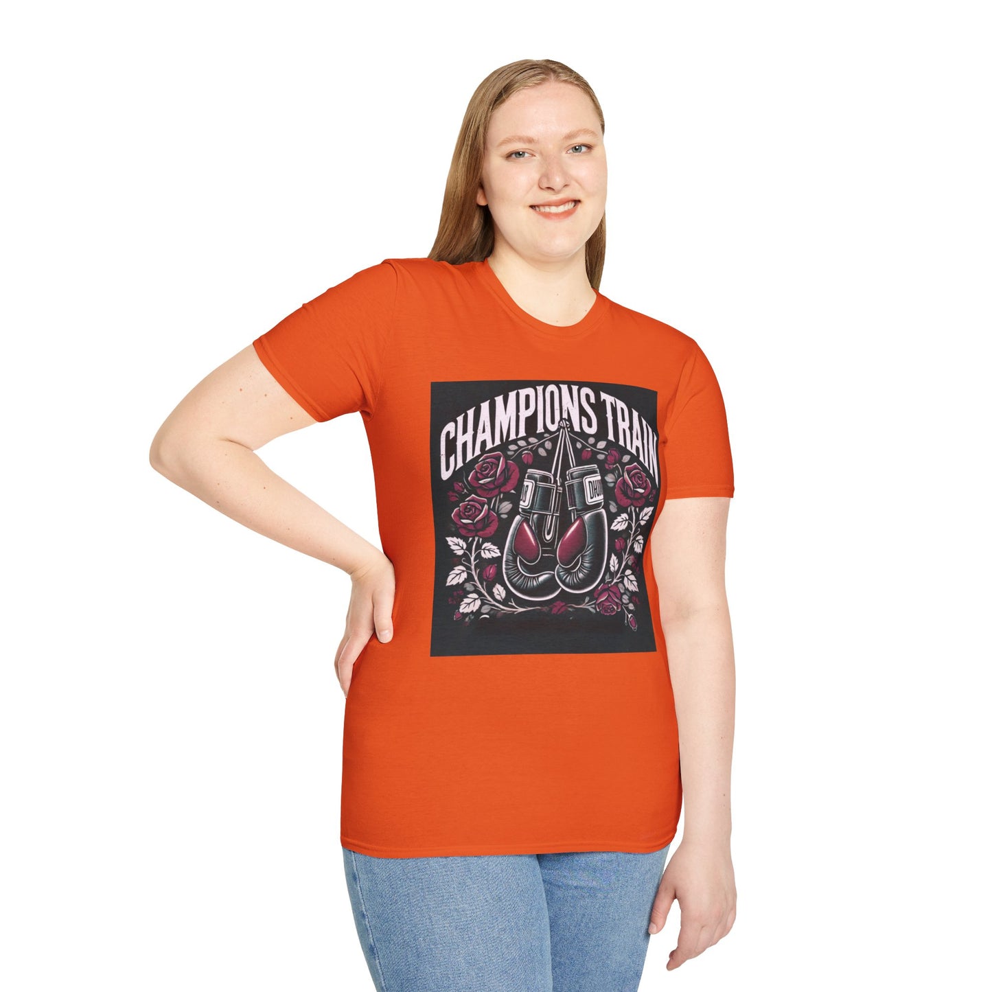 Champions Train Boxing Inpired Women's T-Shirt