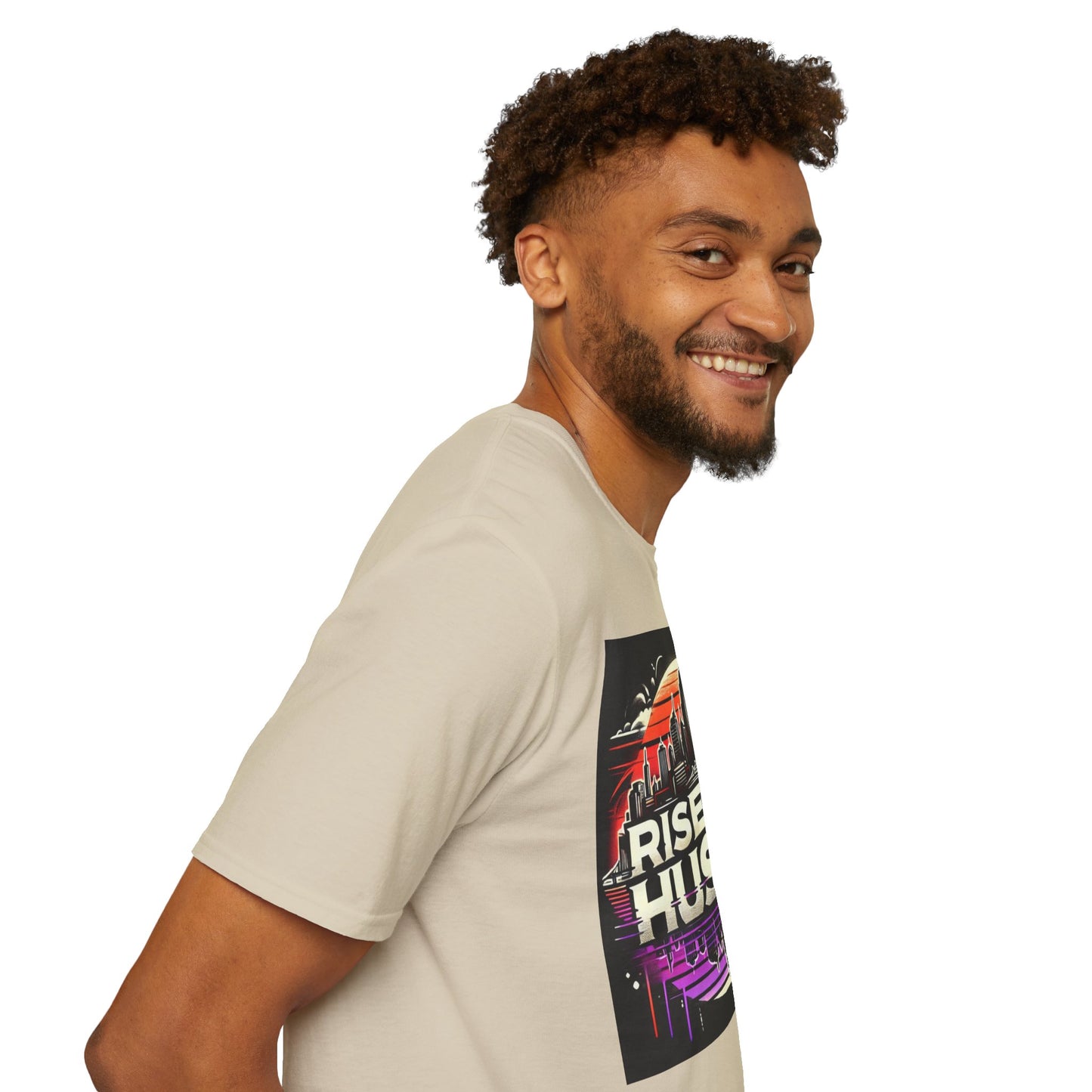 Rise and Hustle Men's Casual T-Shirt