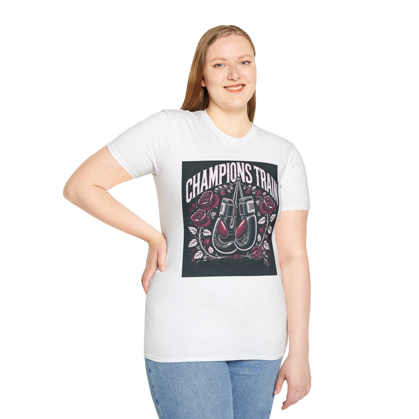 Champions Train Boxing Inpired Women's T-Shirt