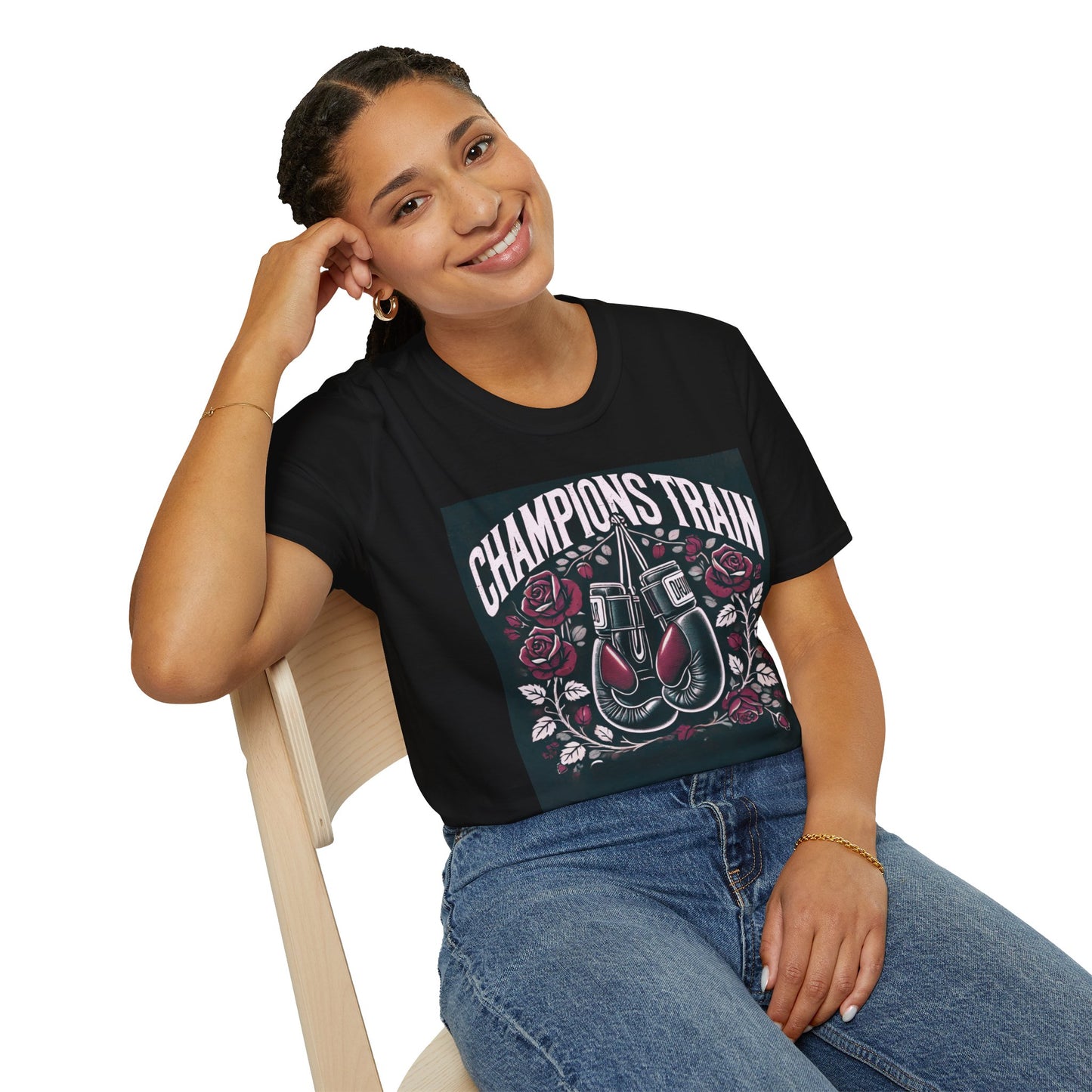 Champions Train Boxing Inpired Women's T-Shirt