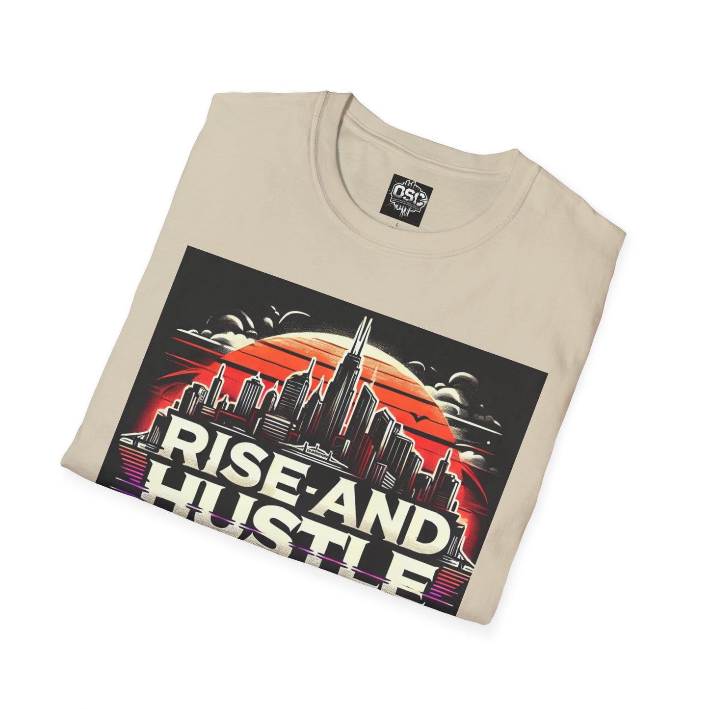Rise and Hustle Men's Casual T-Shirt