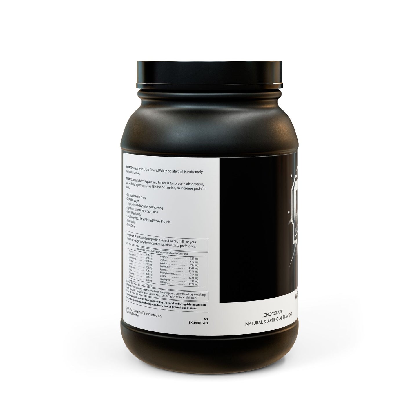 Whey Isolate Protein Supplement (907g, 2lb)