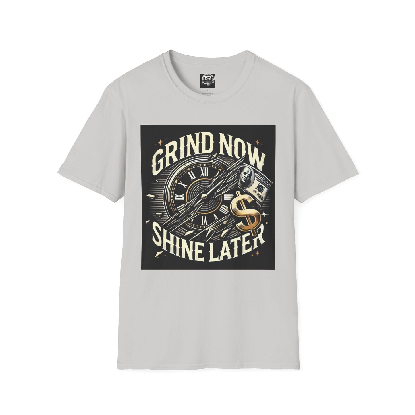 Grind Now Shine Later Men's Casual T-Shirt