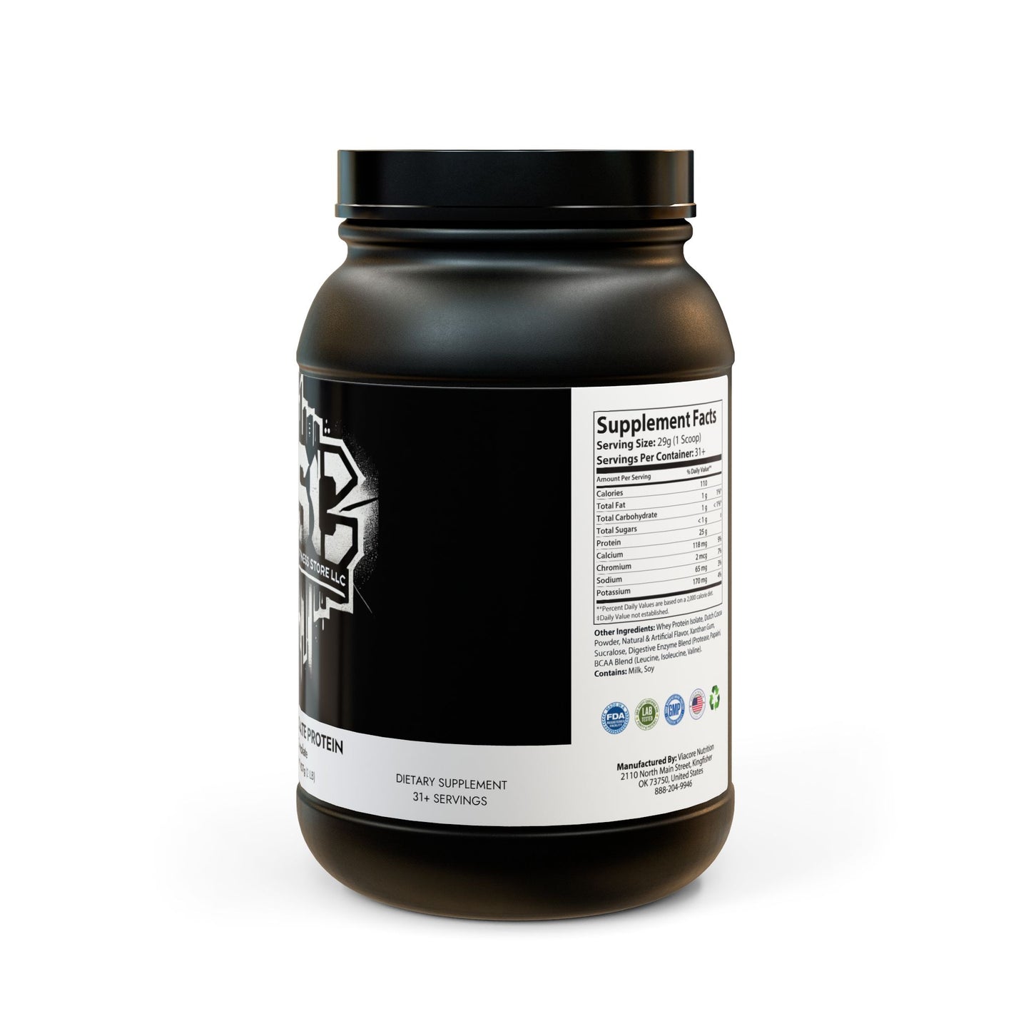 Whey Isolate Protein Supplement (907g, 2lb)