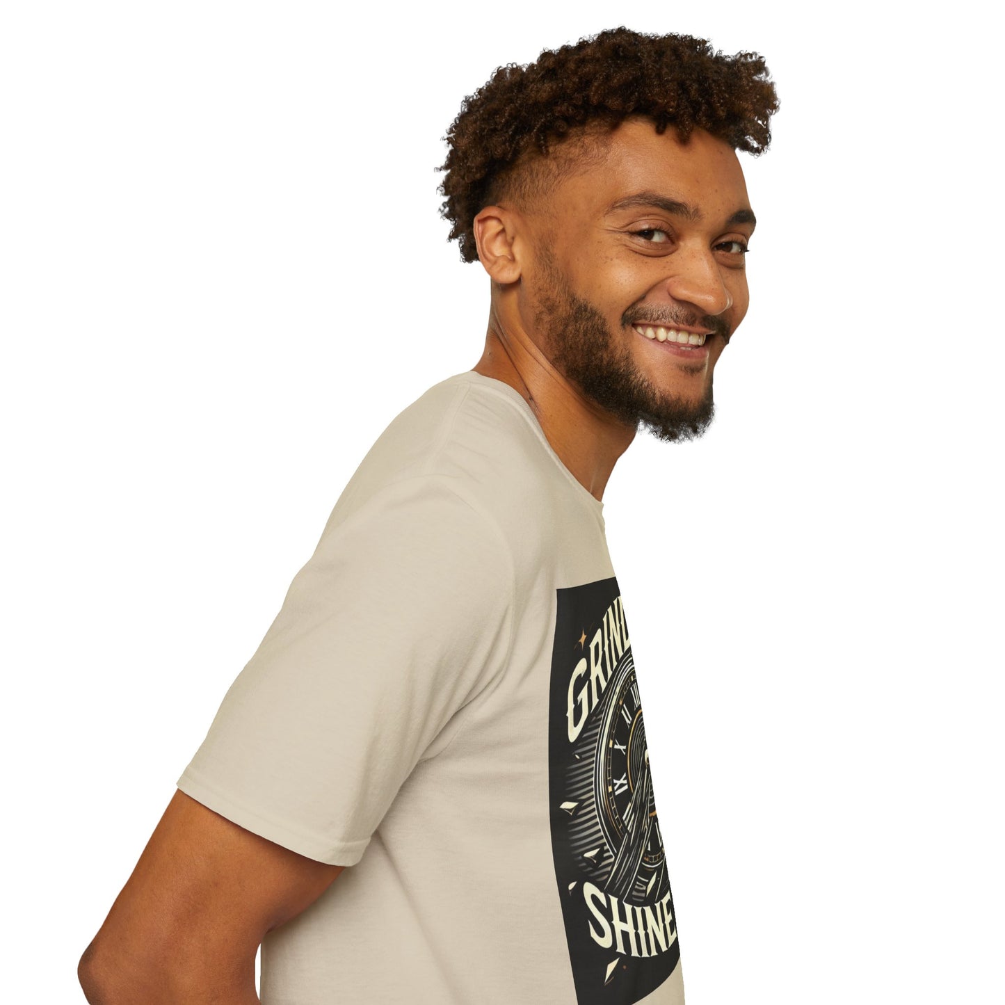 Grind Now Shine Later Men's Casual T-Shirt
