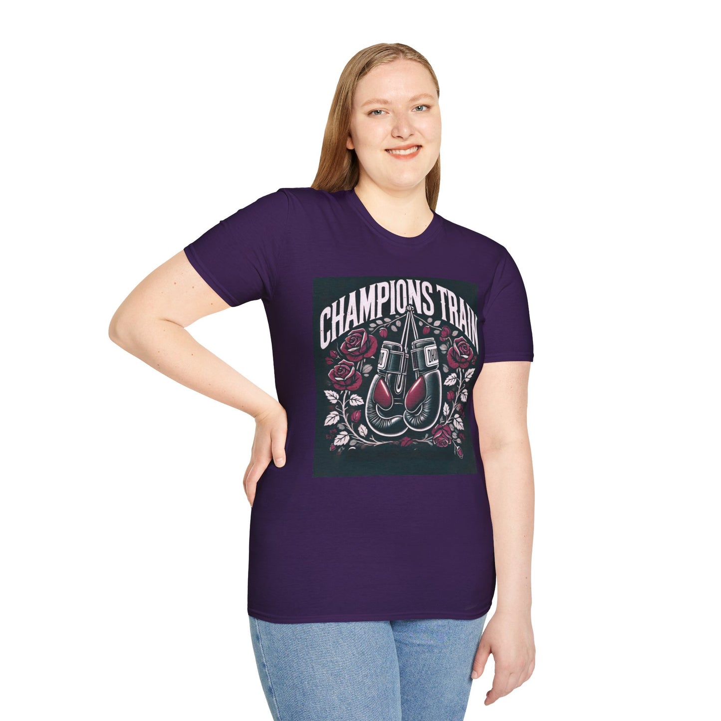 Champions Train Boxing Inpired Women's T-Shirt