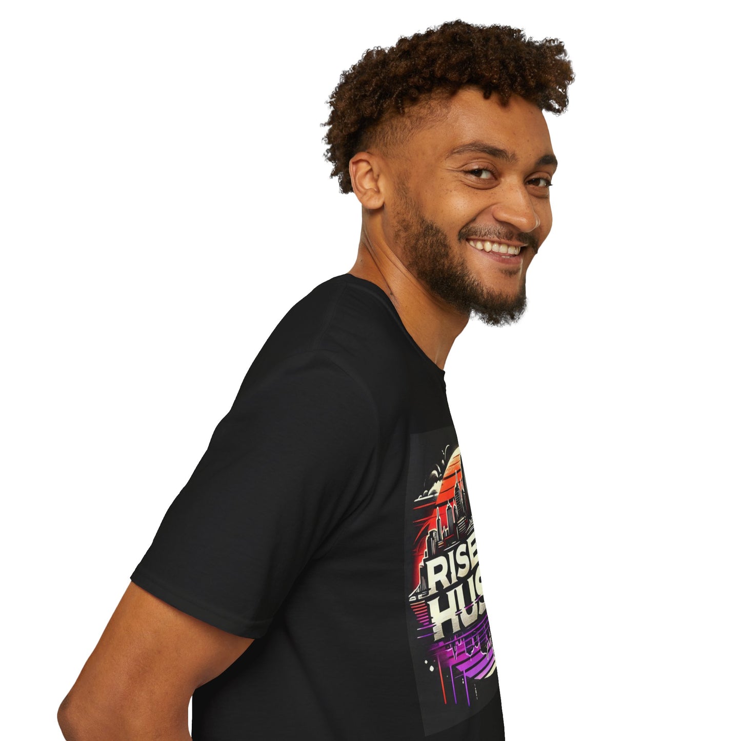 Rise and Hustle Men's Casual T-Shirt
