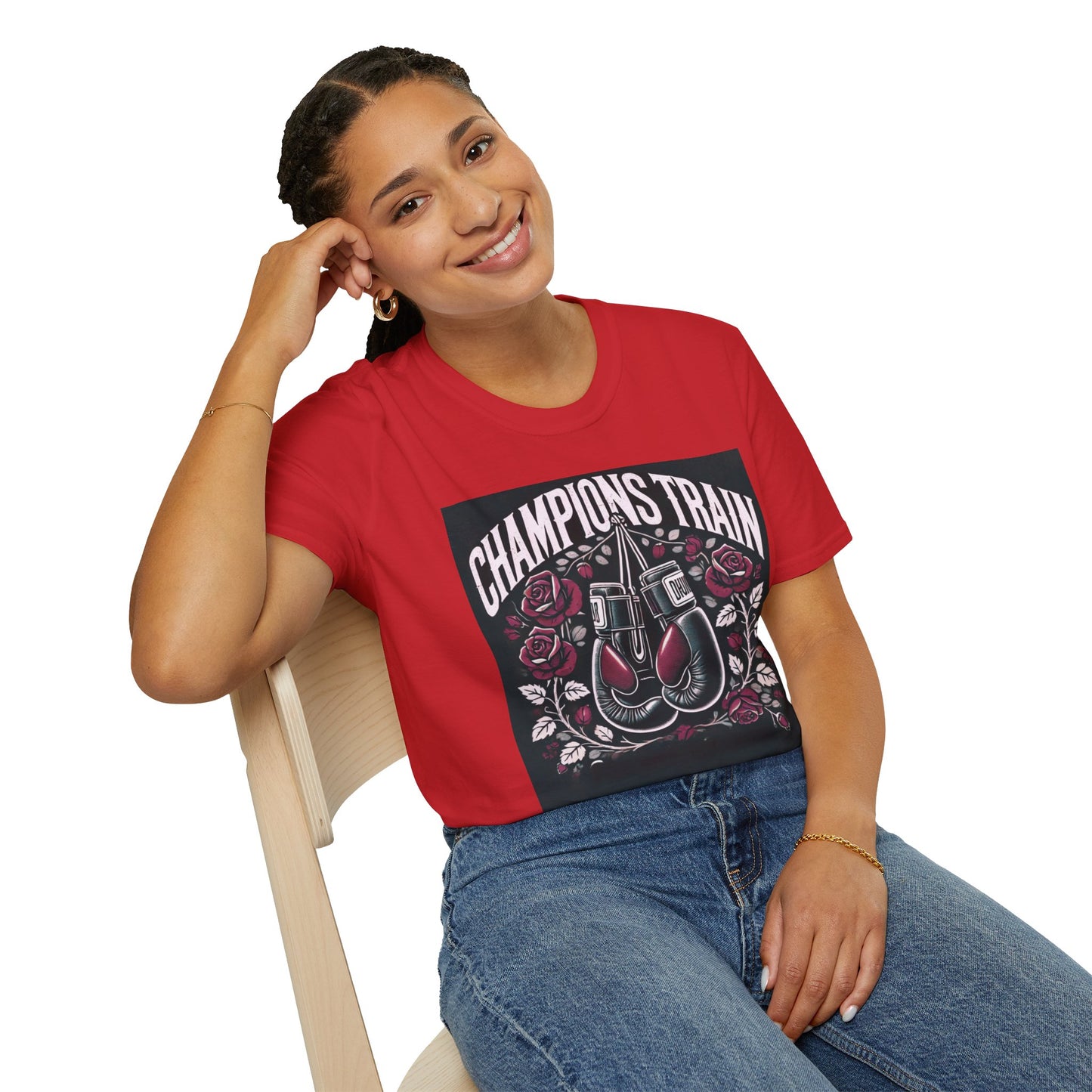 Champions Train Boxing Inpired Women's T-Shirt