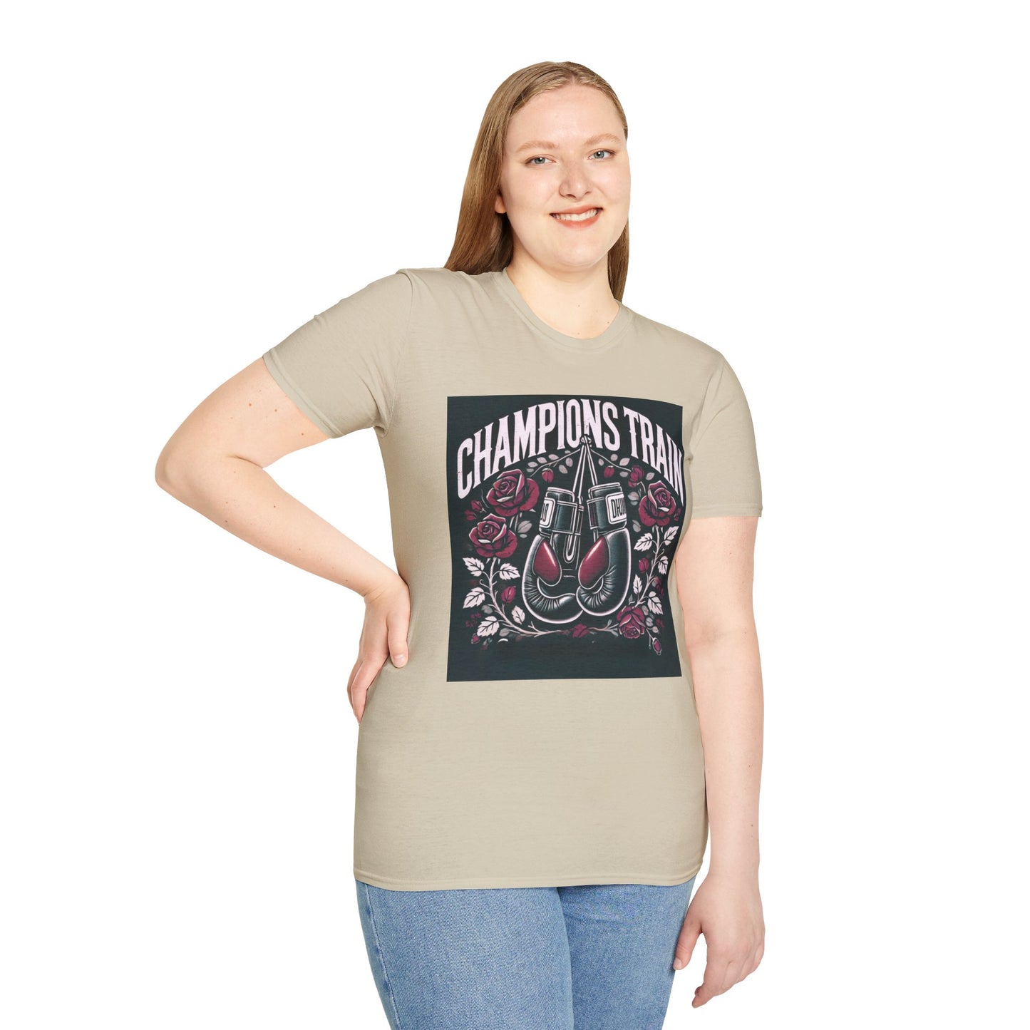 Champions Train Boxing Inpired Women's T-Shirt