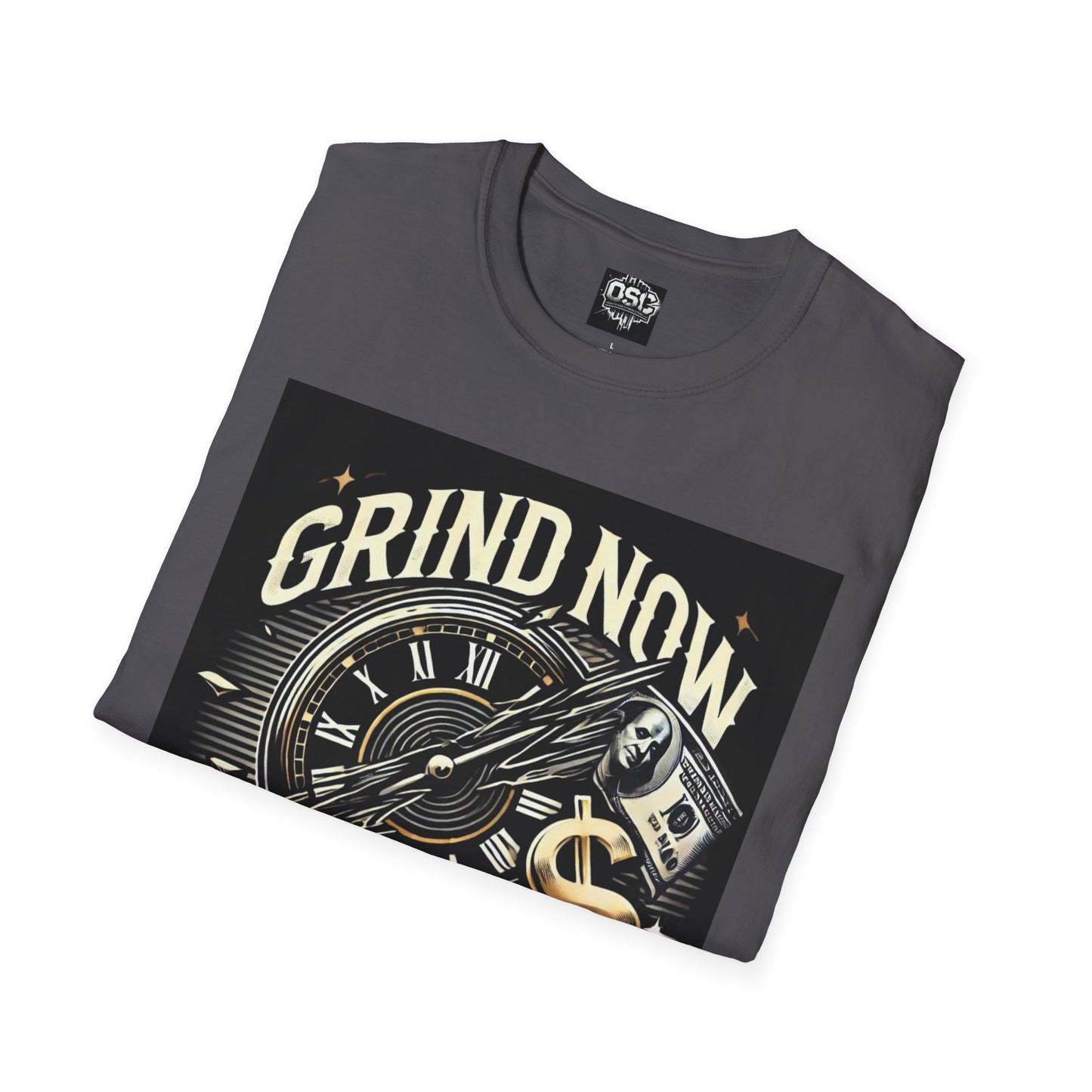 Grind Now Shine Later Men's Casual T-Shirt