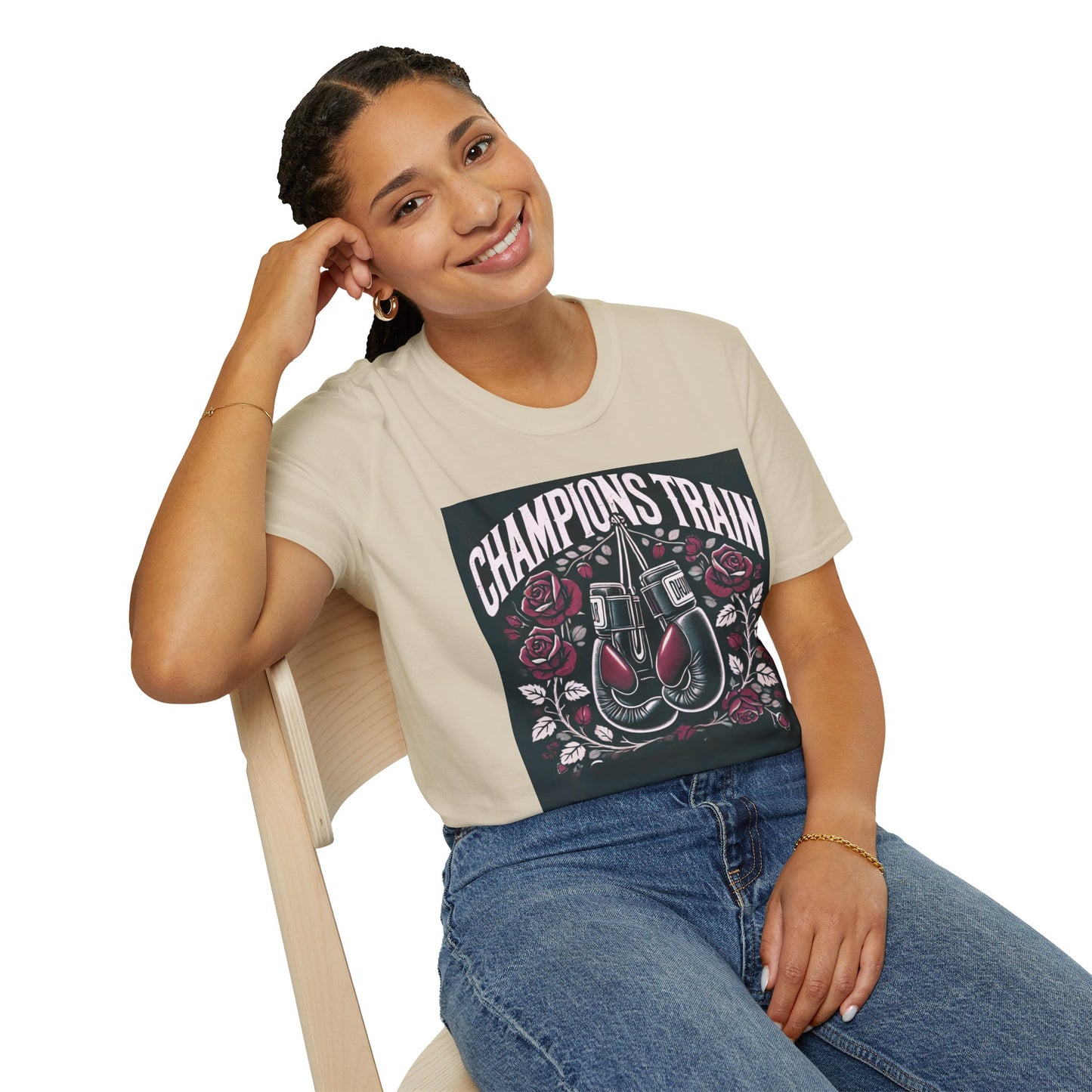 Champions Train Boxing Inpired Women's T-Shirt