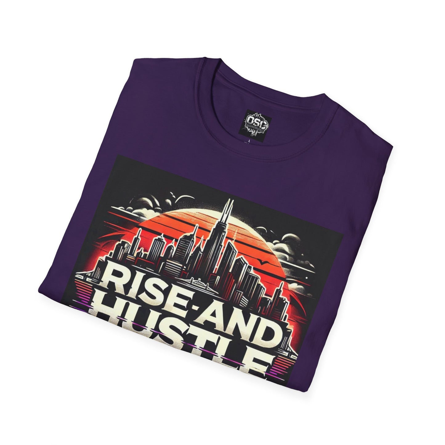 Rise and Hustle Men's Casual T-Shirt