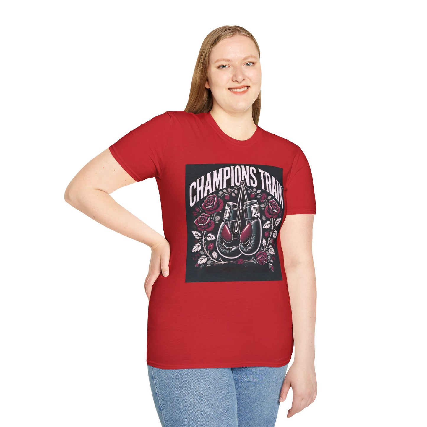 Champions Train Boxing Inpired Women's T-Shirt