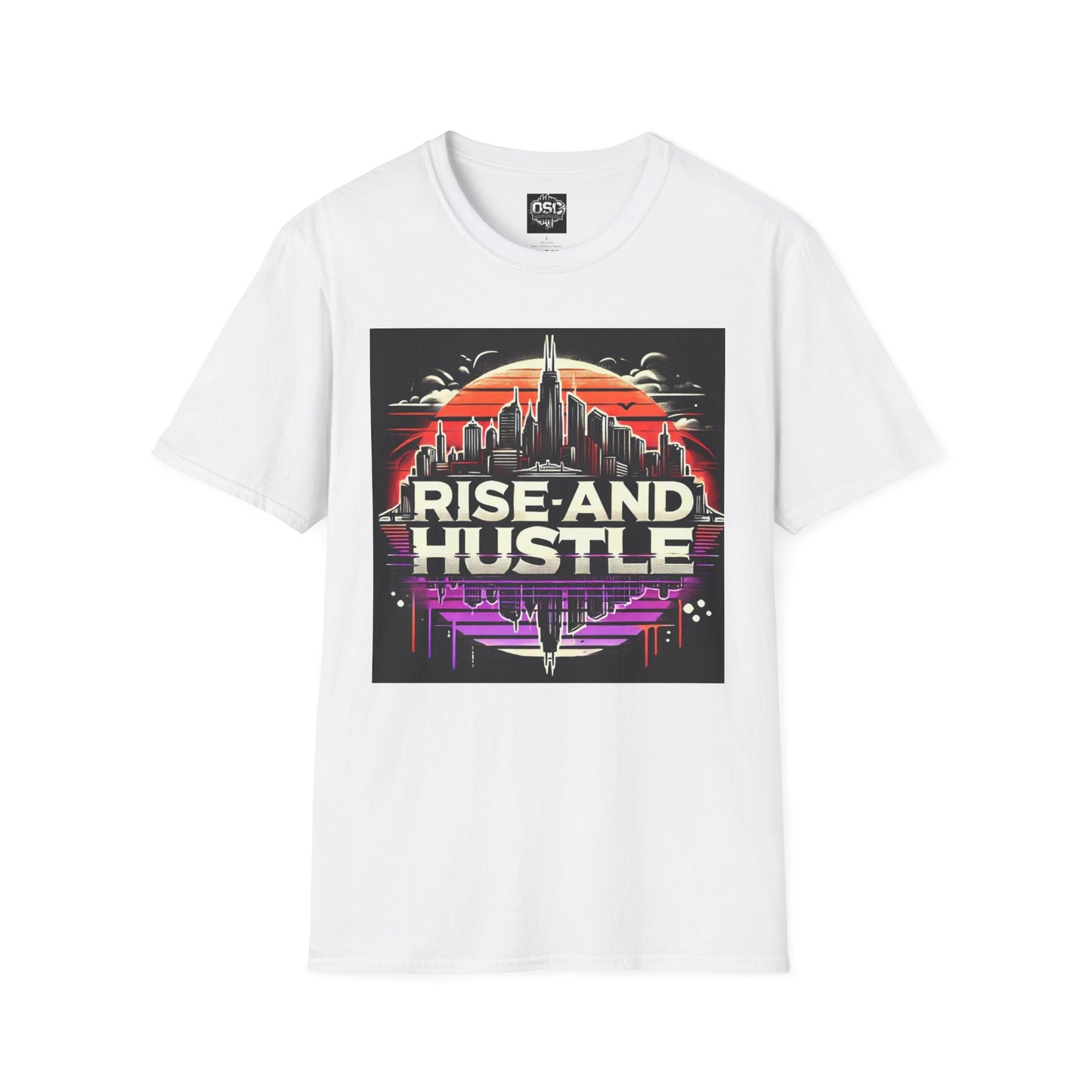 Camiseta informal para hombre Rise and Hustle