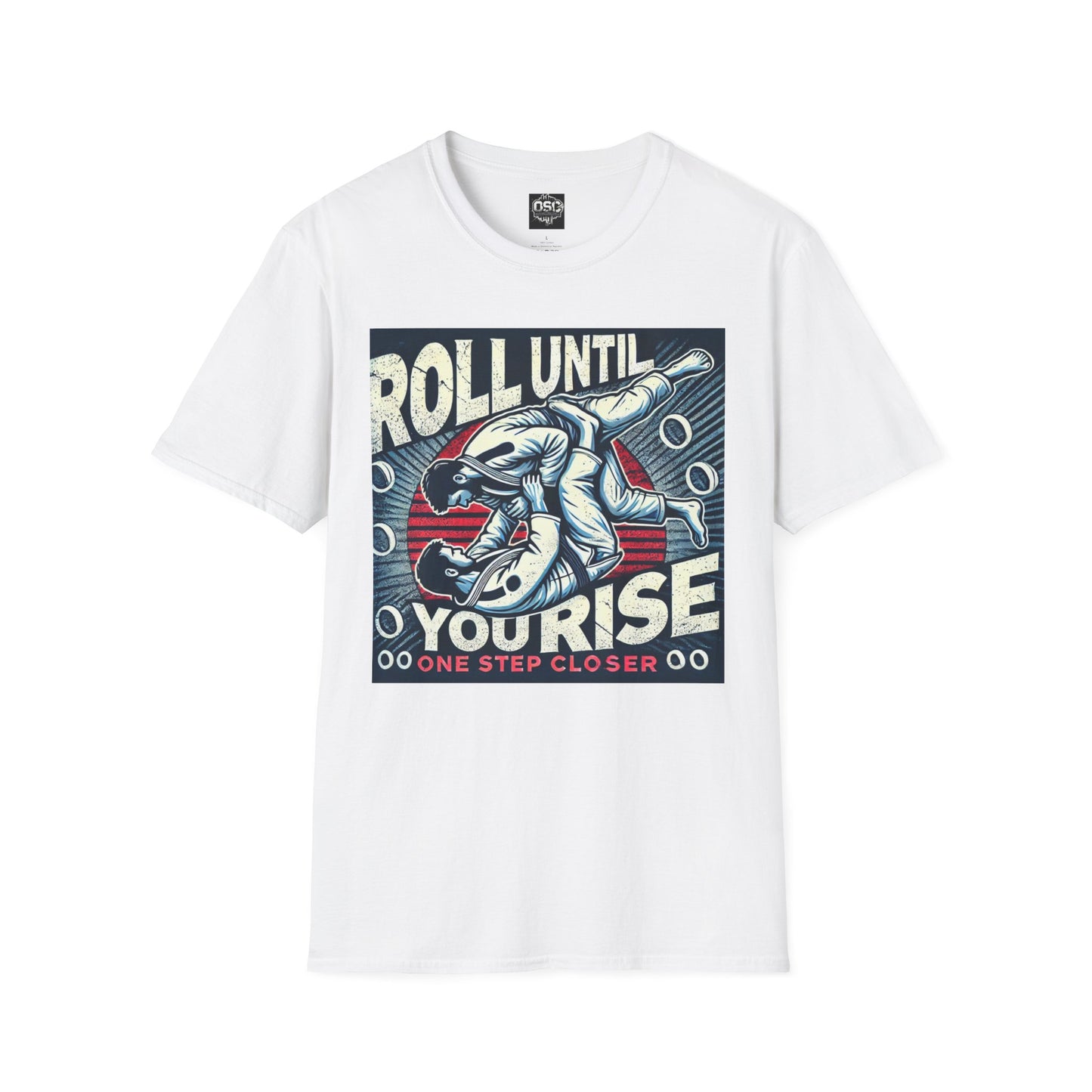 Roll Until You Rise Jiu Jitsu Inspired Men's T-Shirt