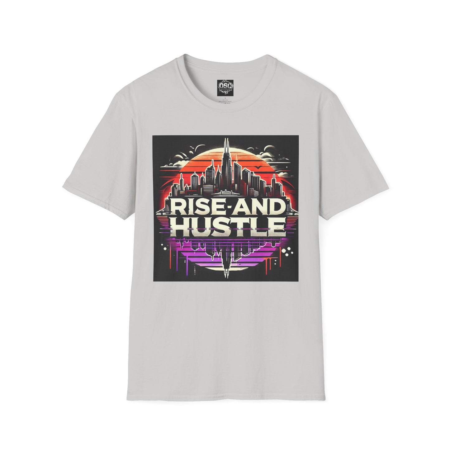 Camiseta informal para hombre Rise and Hustle