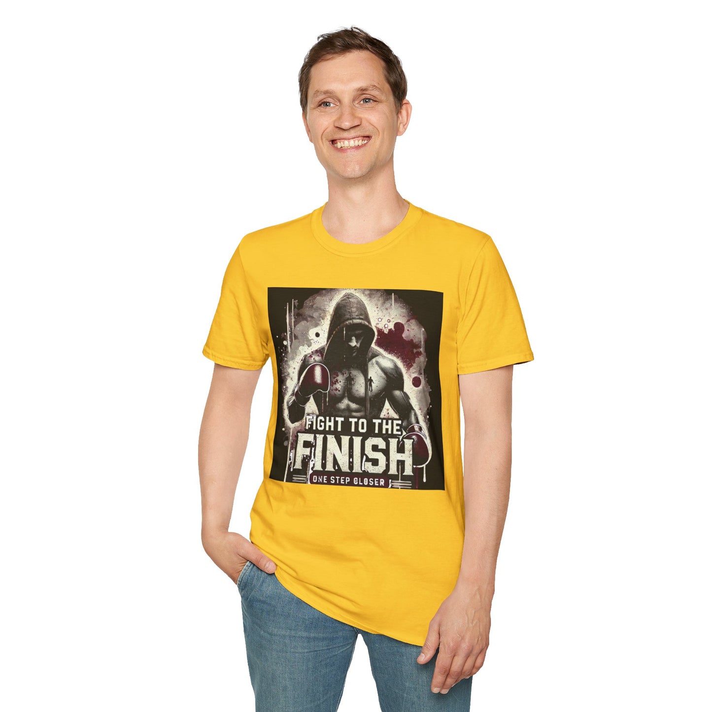 Fight To The Finish Boxing Inpired T-Shirt