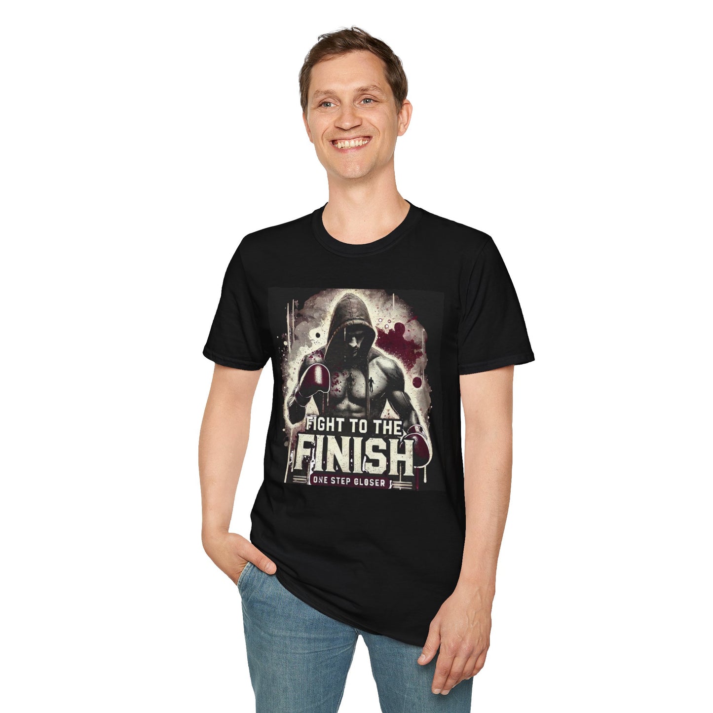 Fight To The Finish Boxing Inpired T-Shirt