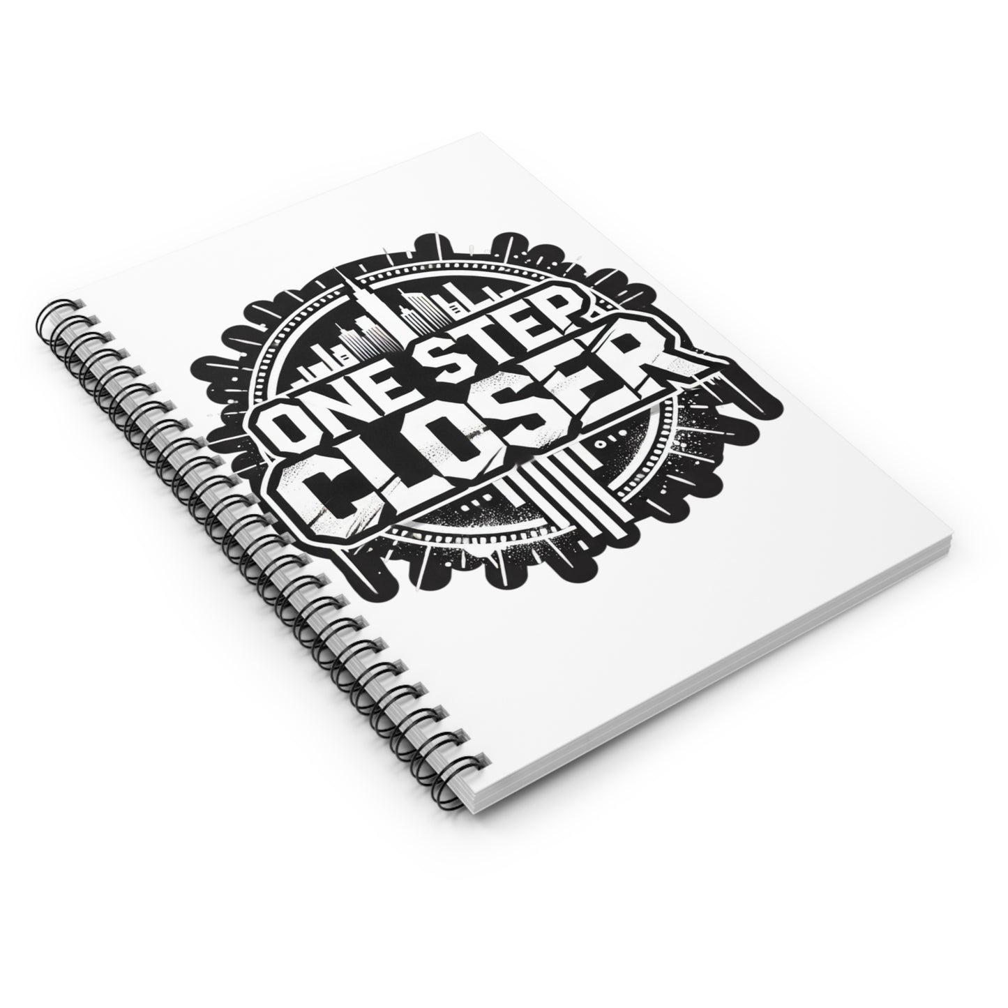 One Step Closer Spiral Notebook - Ruled Line