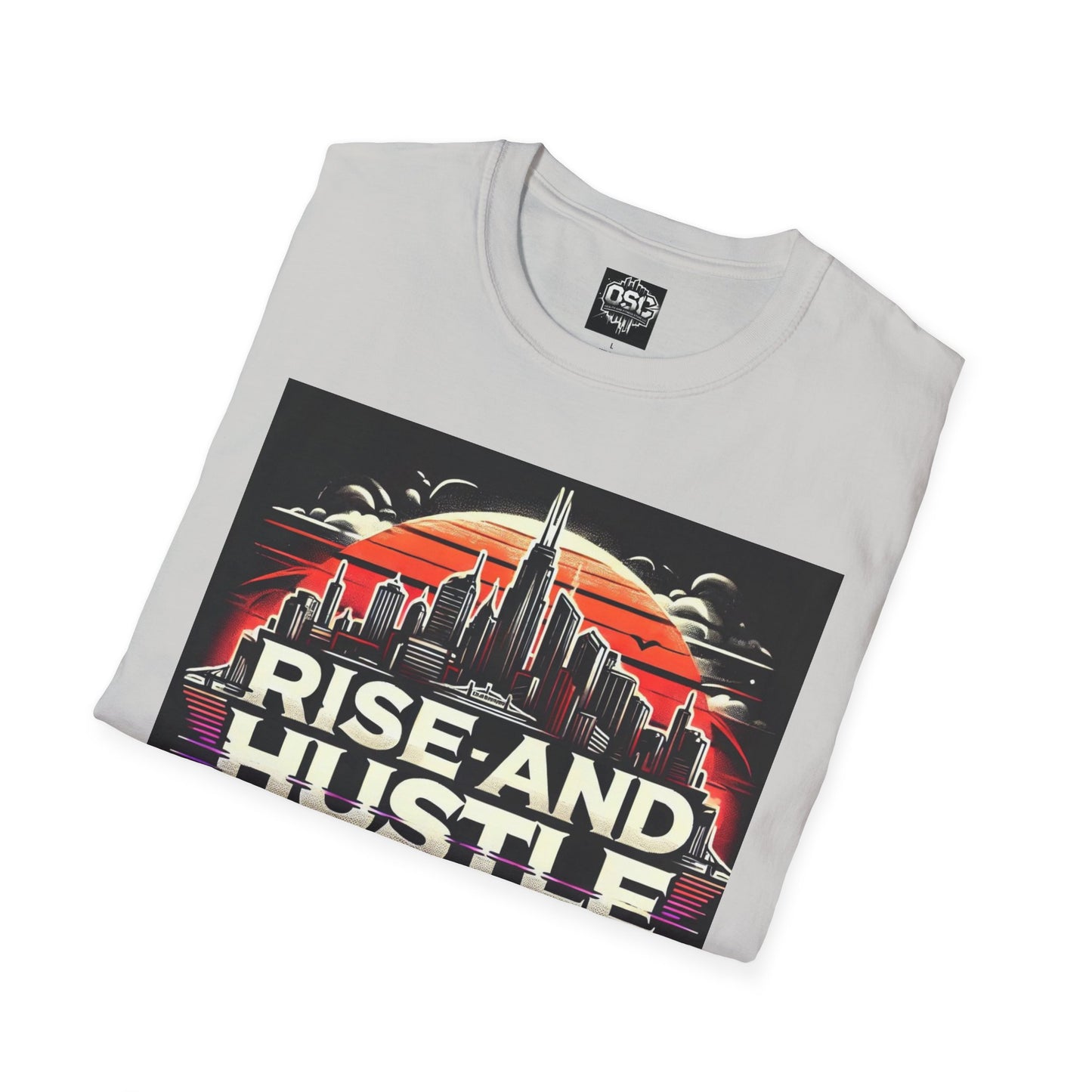 Camiseta informal para hombre Rise and Hustle