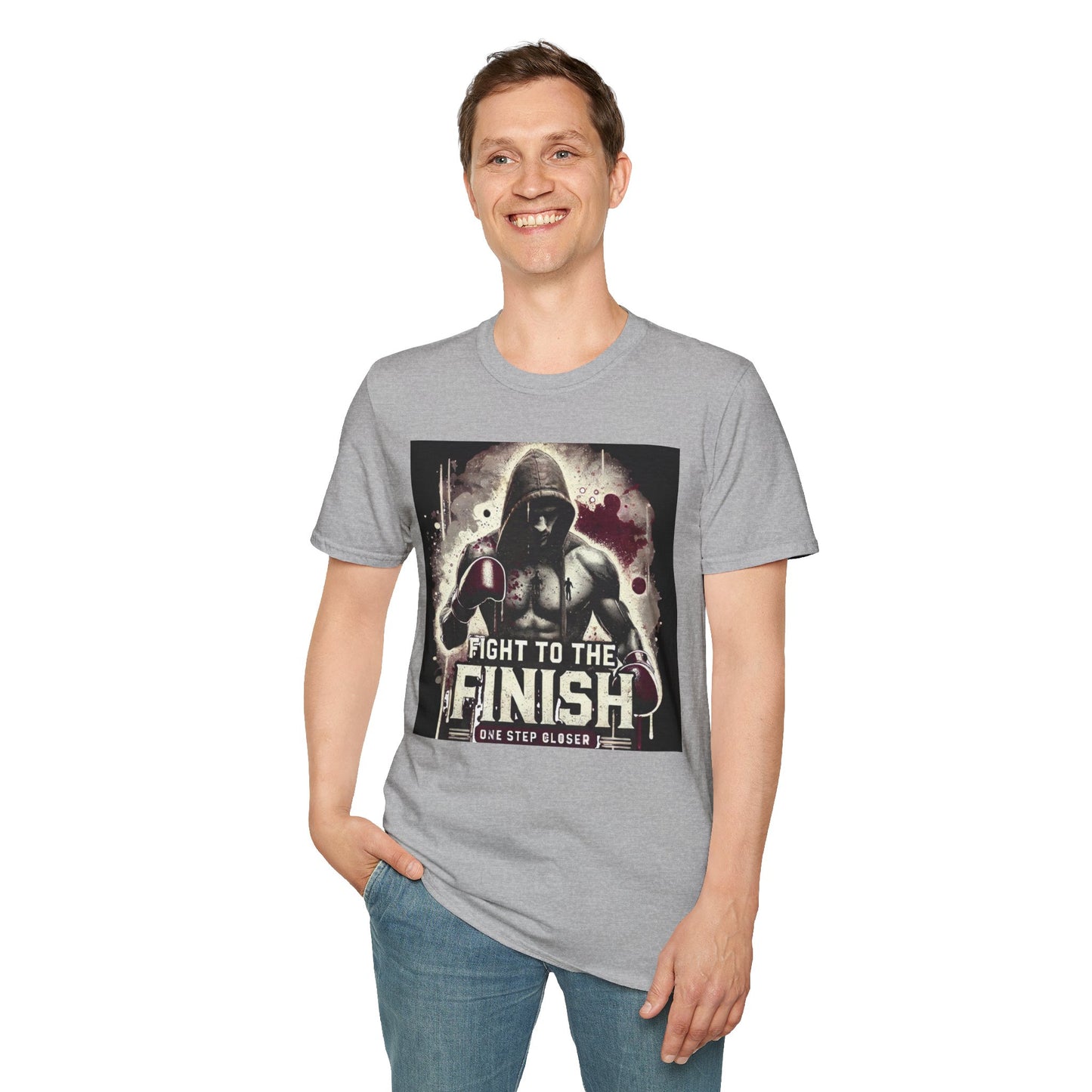 Fight To The Finish Boxing Inpired T-Shirt