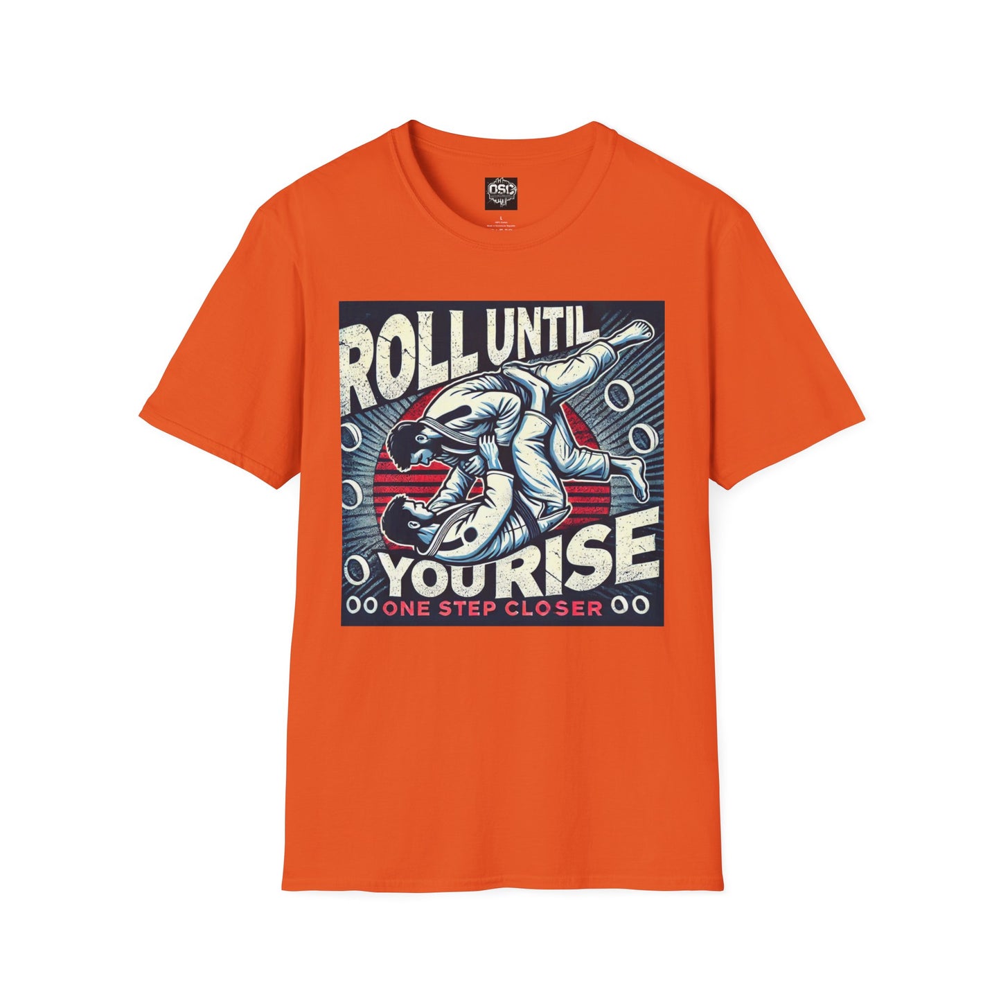 Roll Until You Rise Jiu Jitsu Inspired Men's T-Shirt