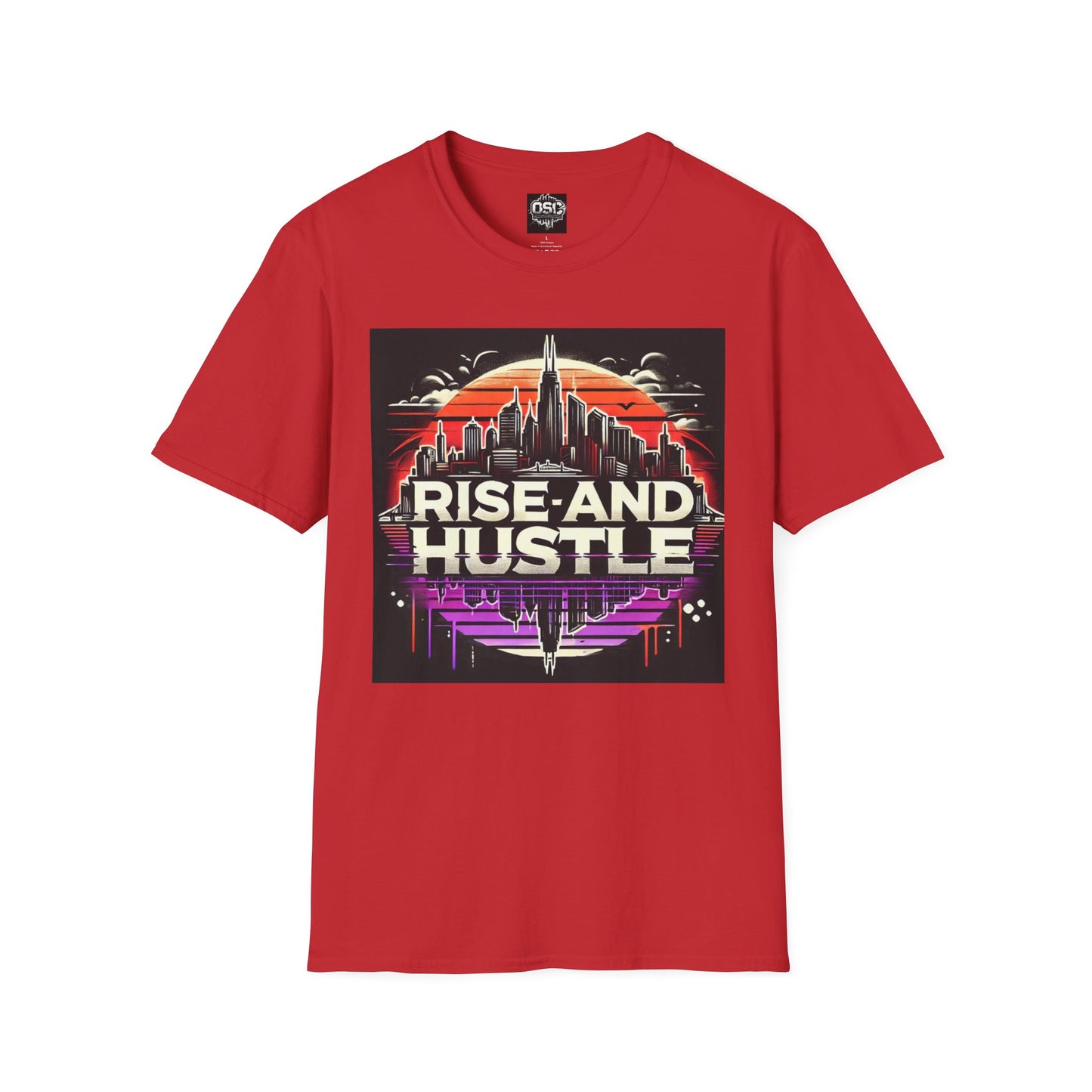 Camiseta informal para hombre Rise and Hustle