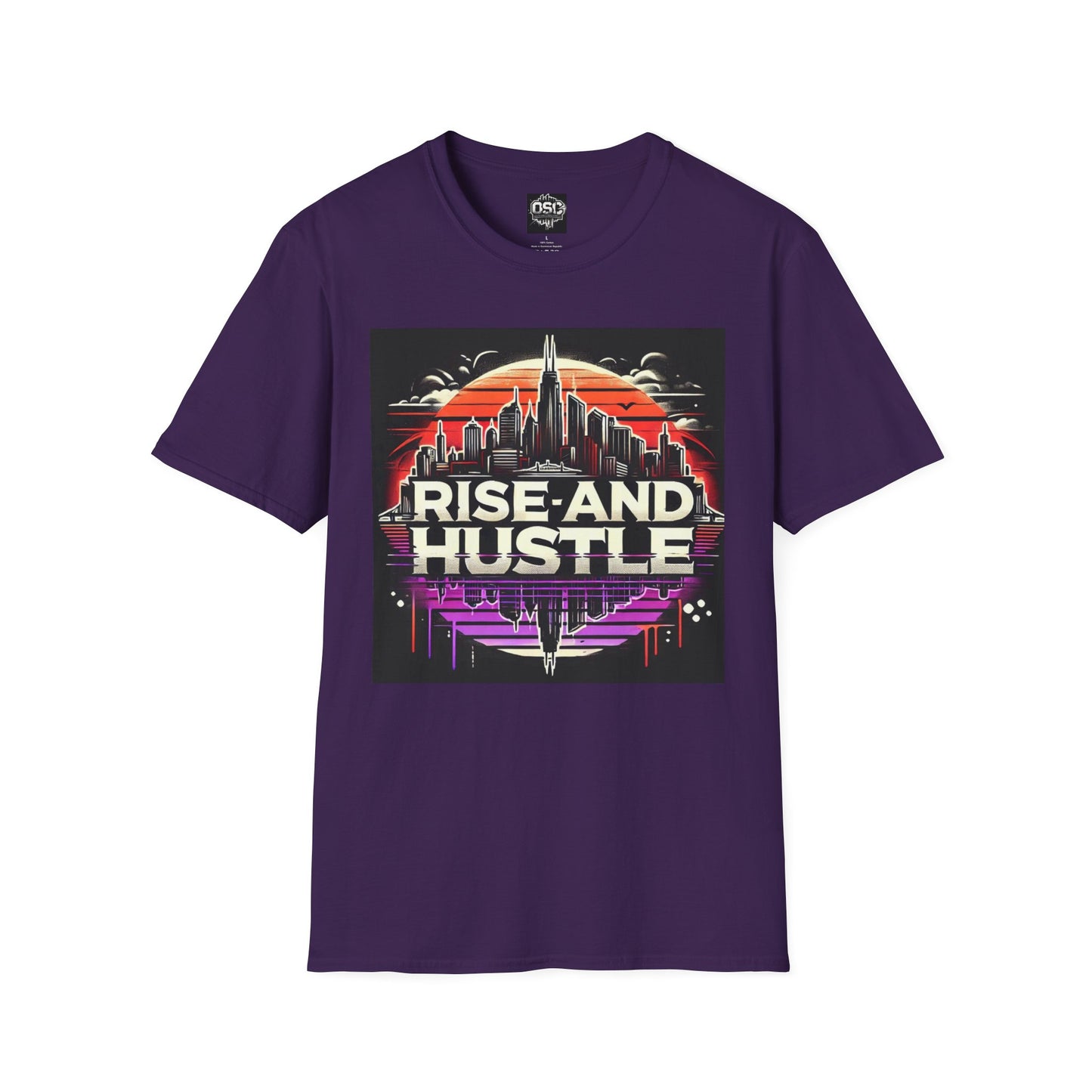 Camiseta informal para hombre Rise and Hustle