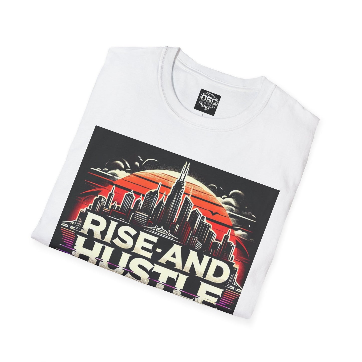 Camiseta informal para hombre Rise and Hustle