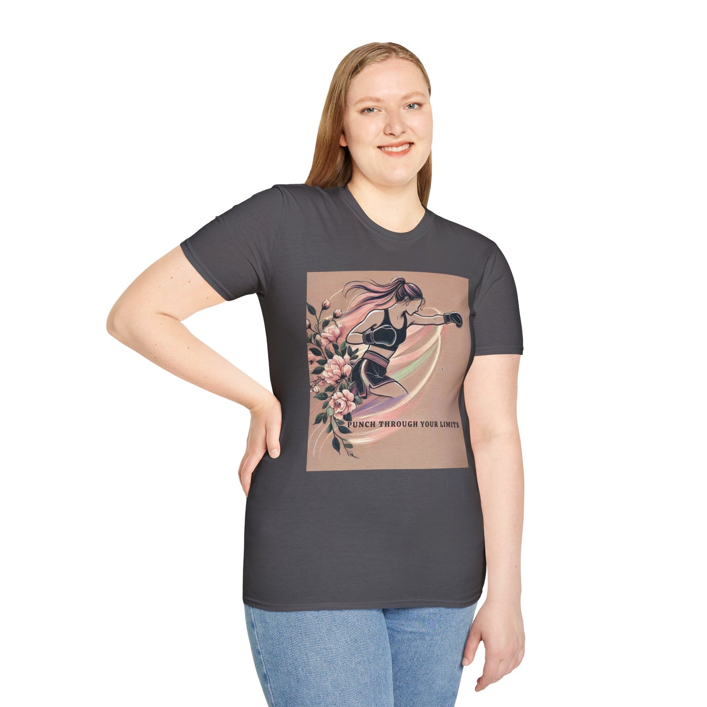 Punch Through Your Limits Boxing Inspired Women's T-Shirt