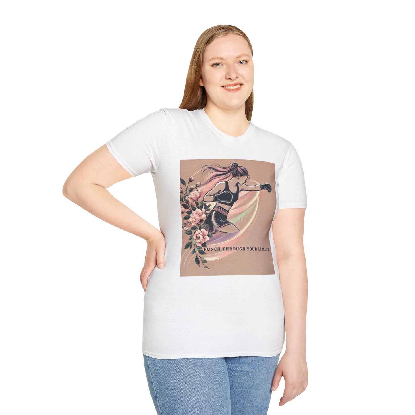 Punch Through Your Limits Boxing Inspired Women's T-Shirt