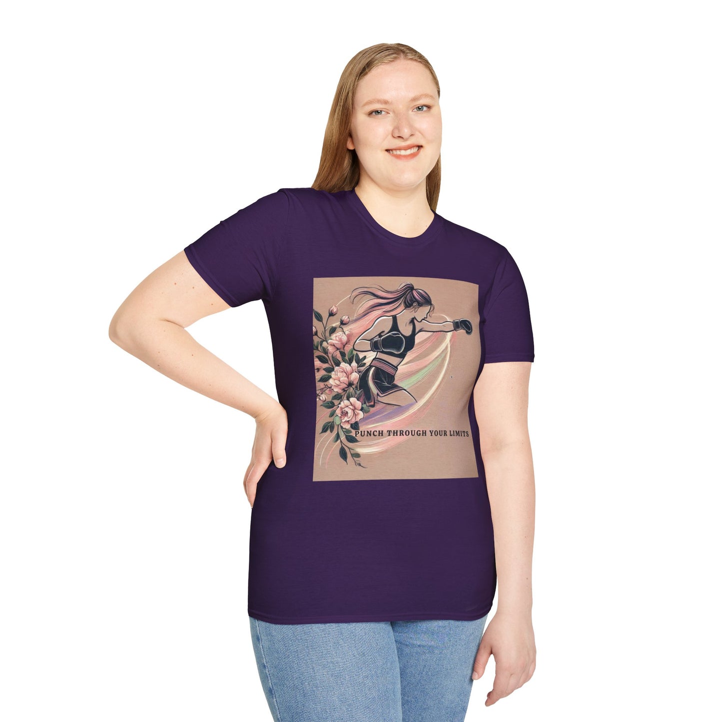 Punch Through Your Limits Boxing Inspired Women's T-Shirt