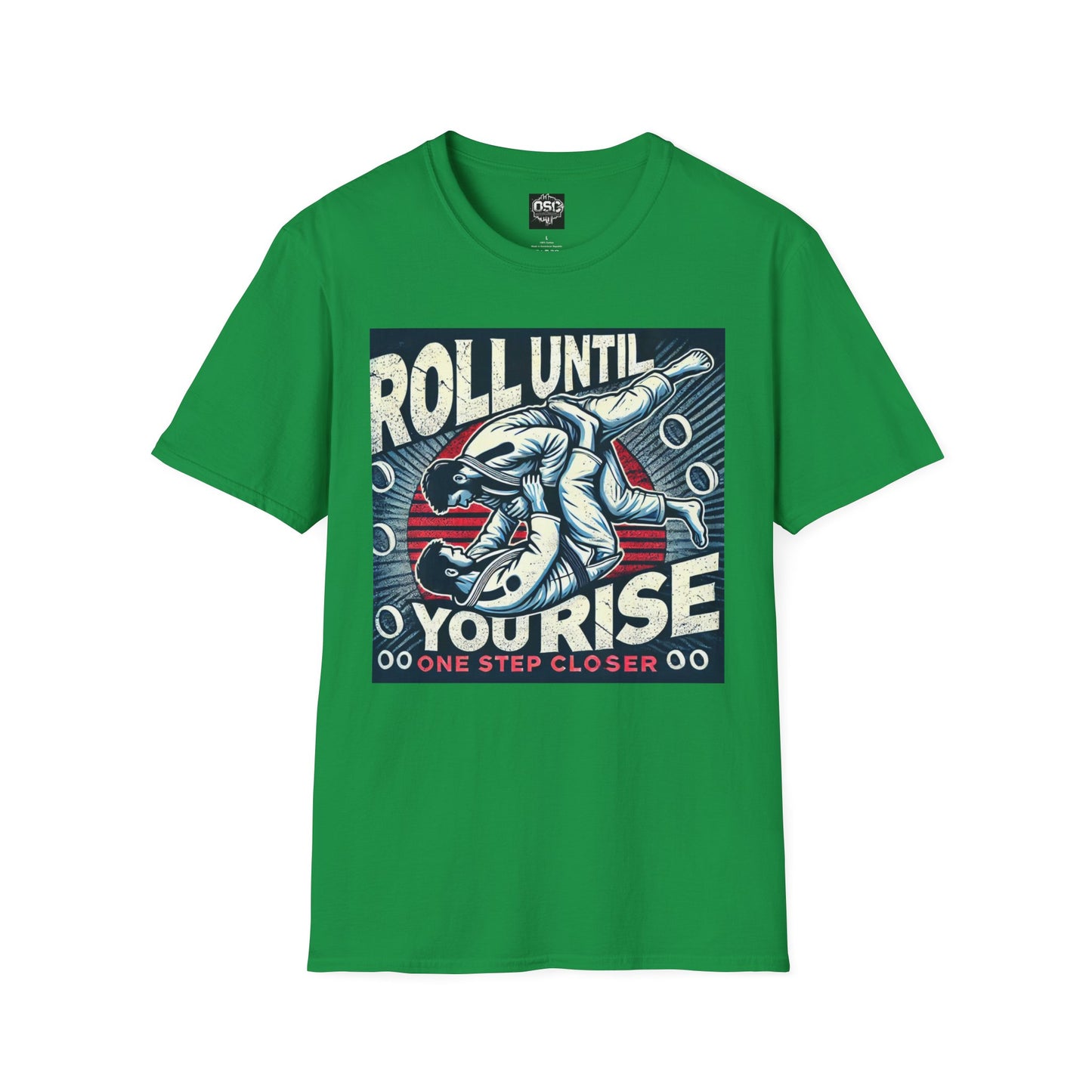 Roll Until You Rise Jiu Jitsu Inspired Men's T-Shirt