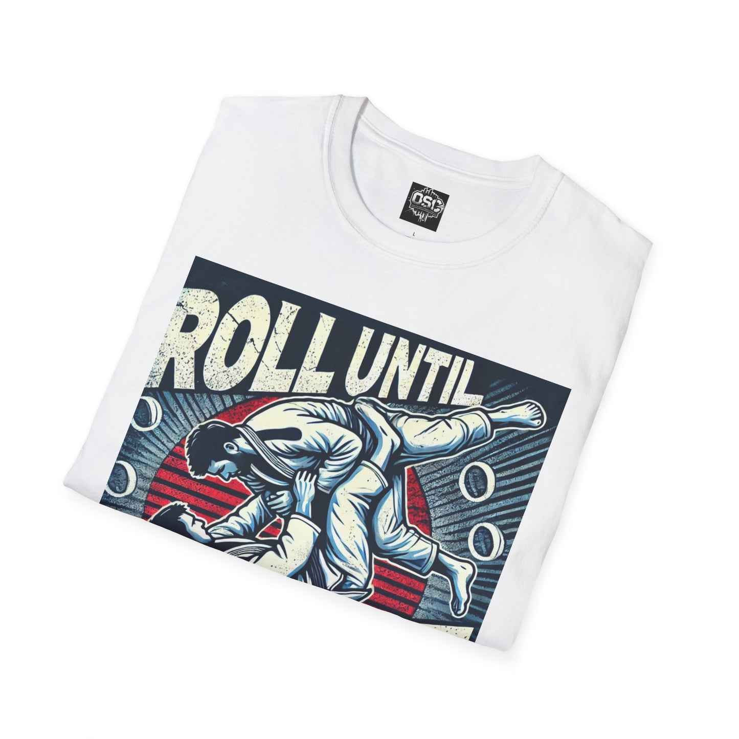 Roll Until You Rise Jiu Jitsu Inspired Men's T-Shirt