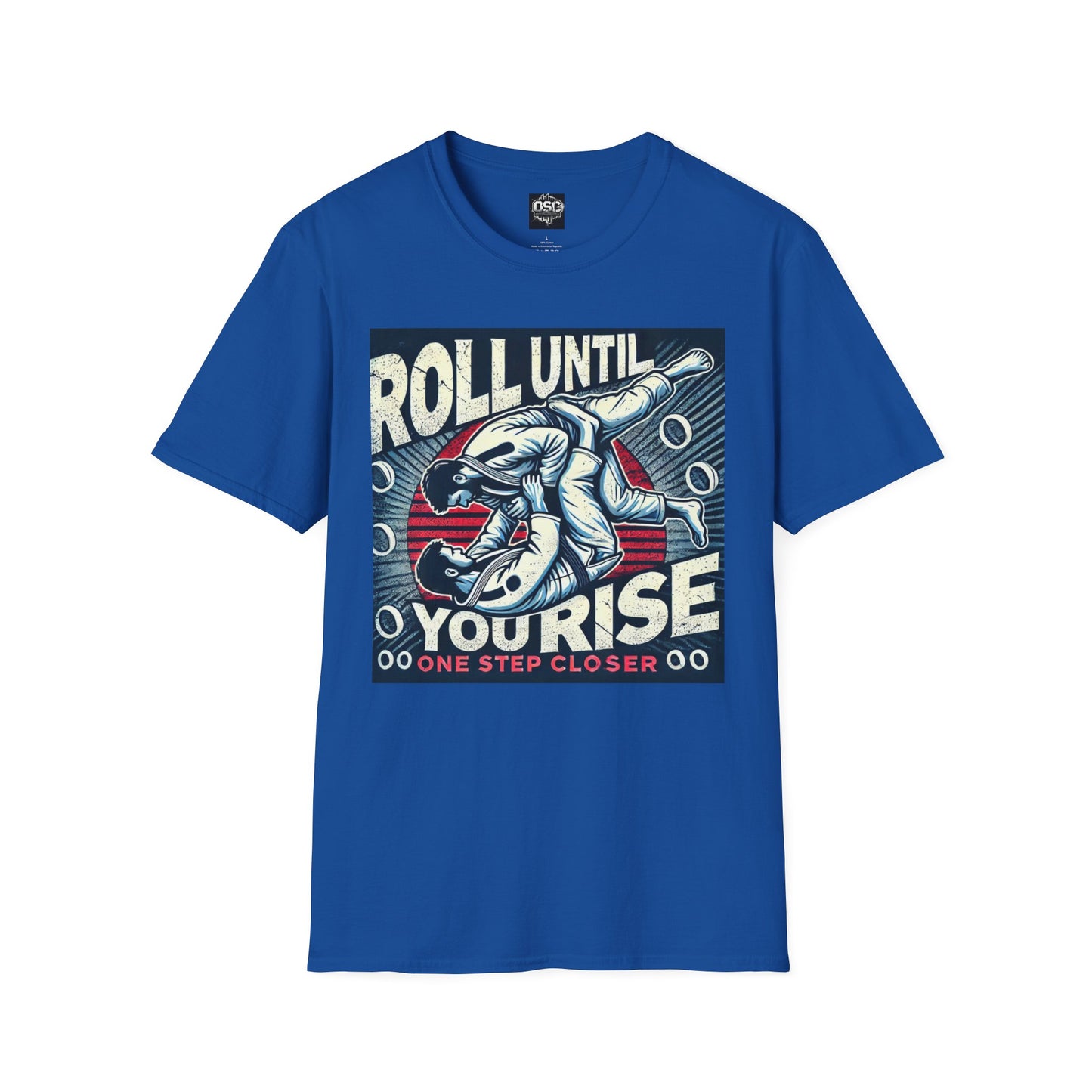 Roll Until You Rise Jiu Jitsu Inspired Men's T-Shirt