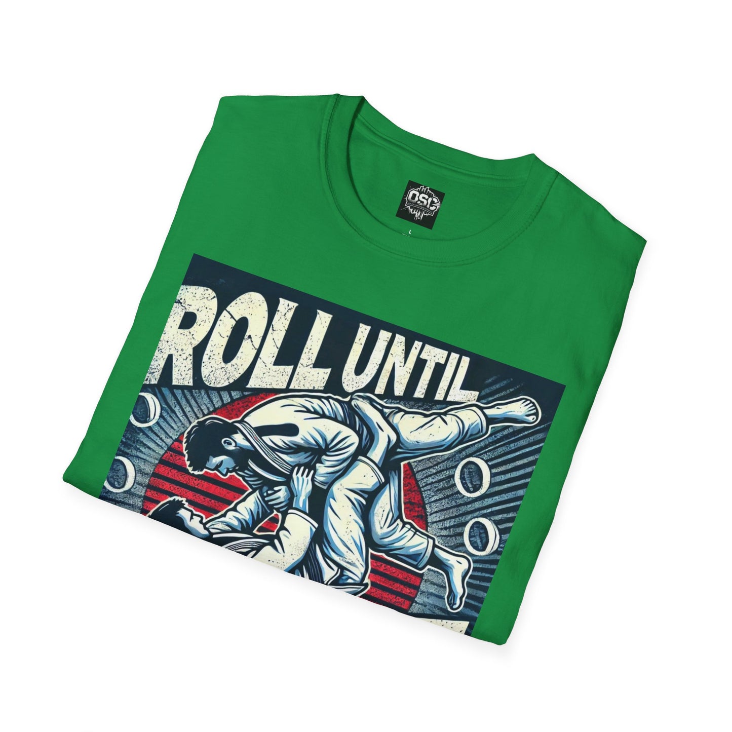 Roll Until You Rise Jiu Jitsu Inspired Men's T-Shirt