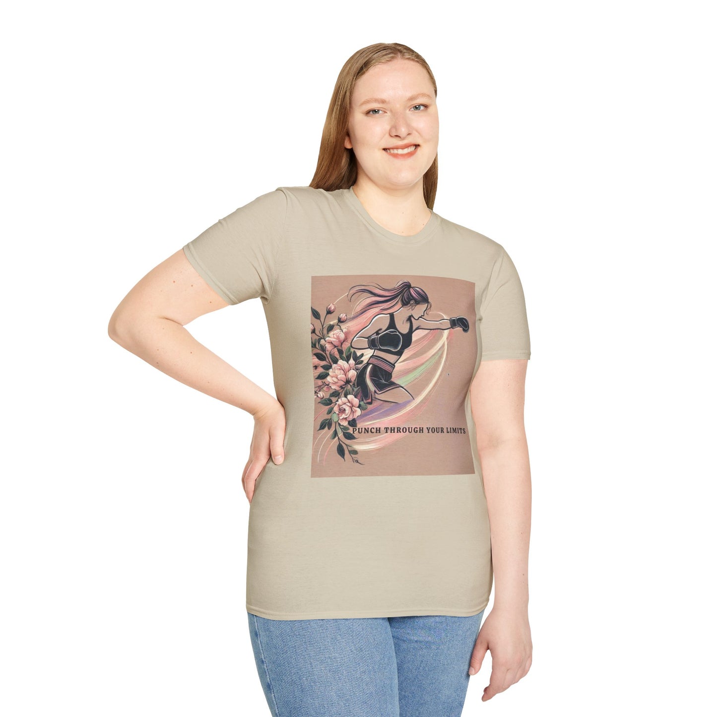 Punch Through Your Limits Boxing Inspired Women's T-Shirt