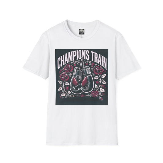 Champions Train Boxing Inpired Women's T-Shirt