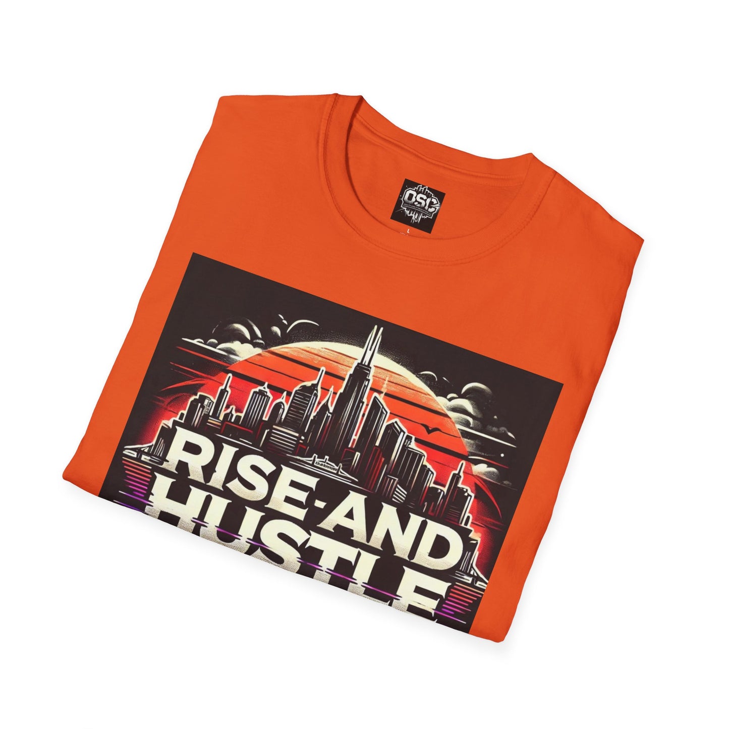 Camiseta informal para hombre Rise and Hustle