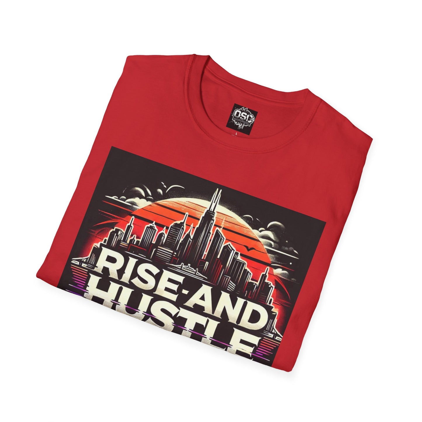 Camiseta informal para hombre Rise and Hustle