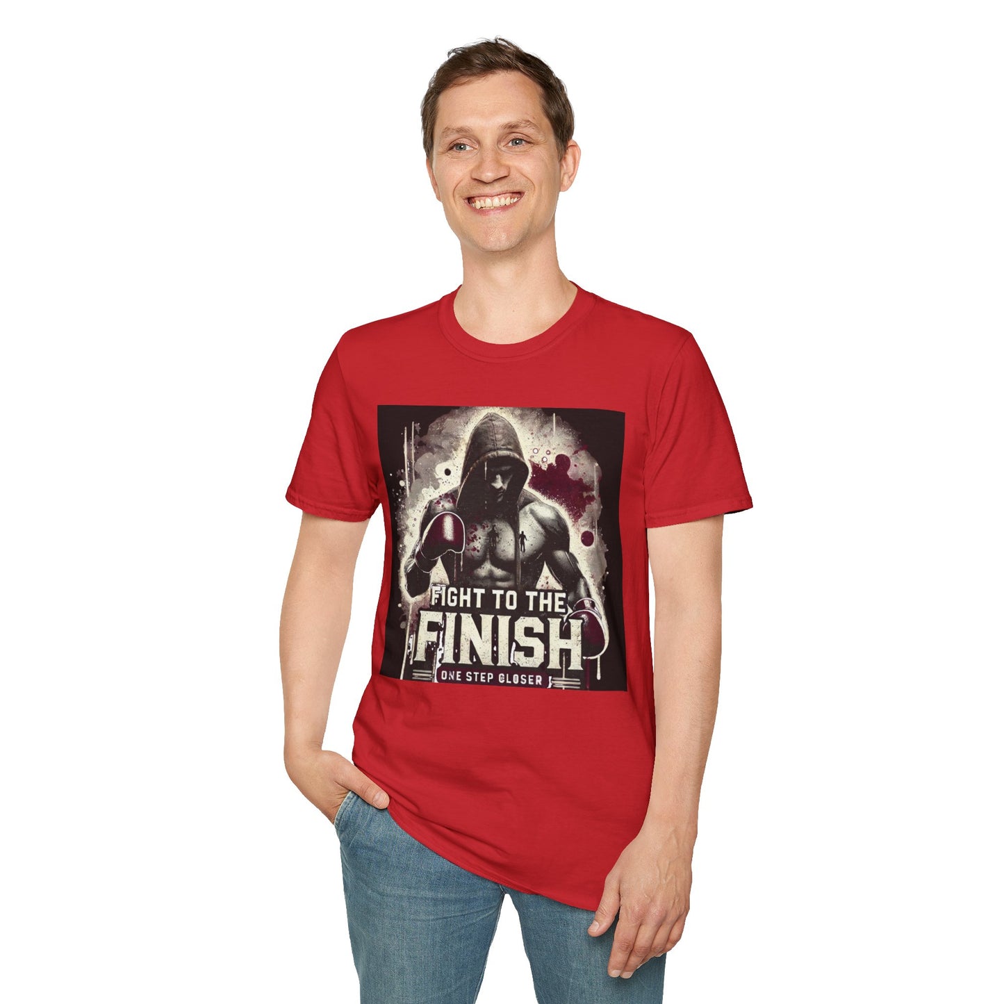 Fight To The Finish Boxing Inpired T-Shirt