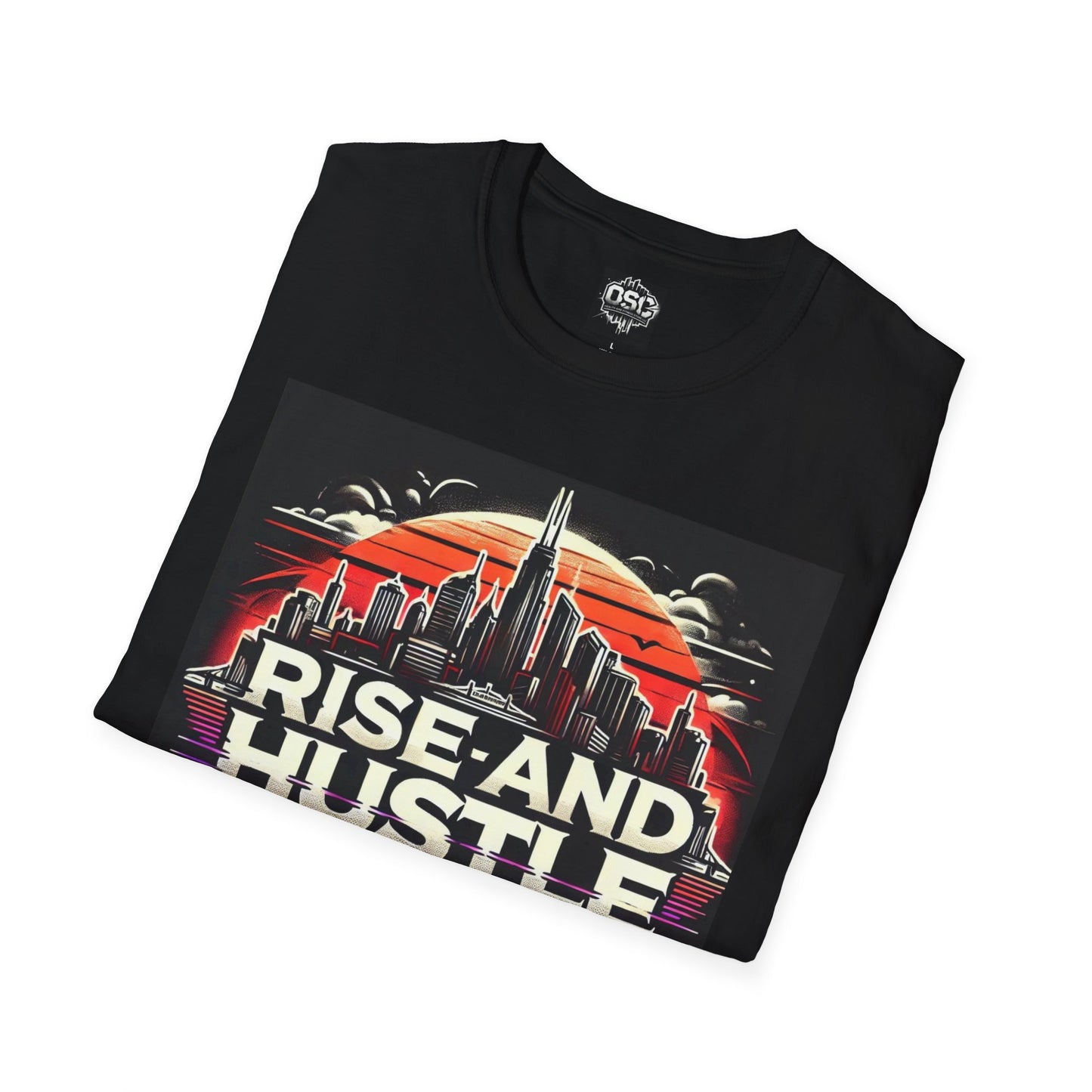 Camiseta informal para hombre Rise and Hustle