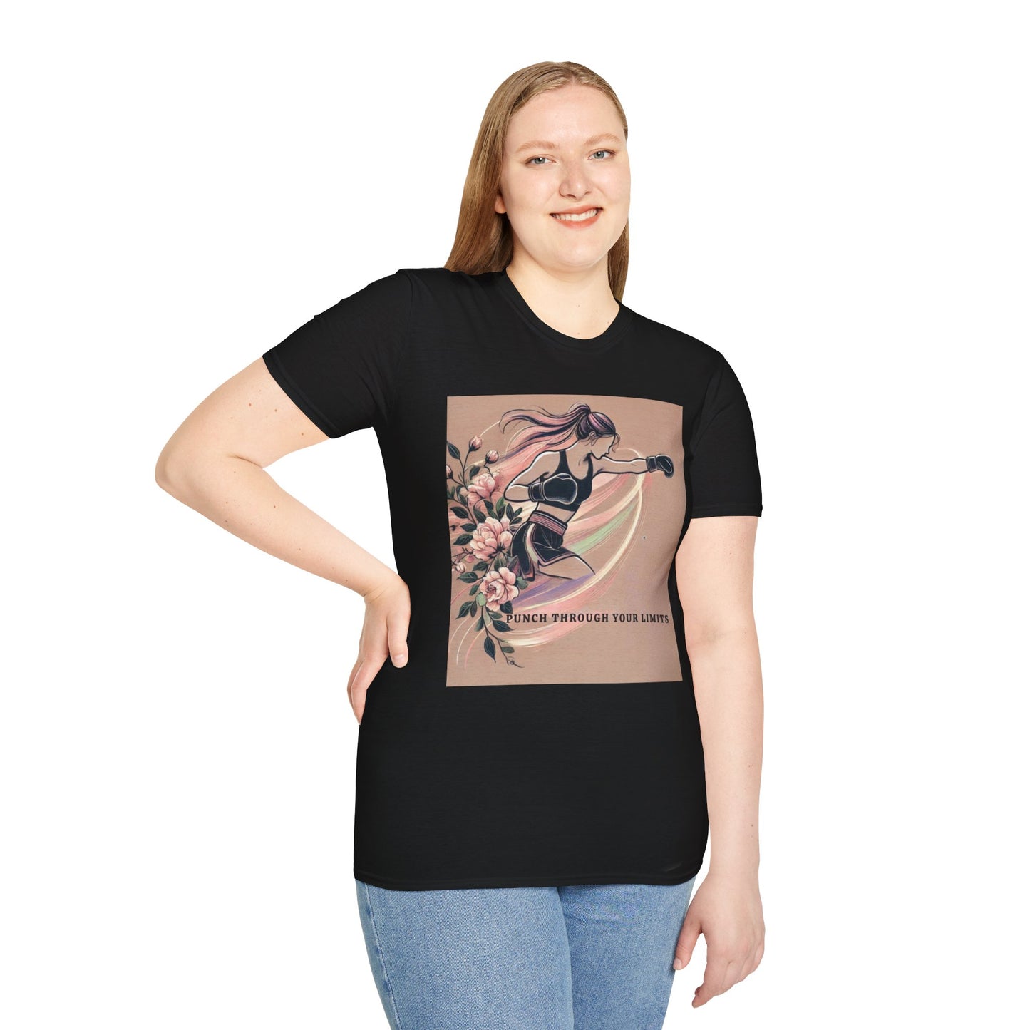 Punch Through Your Limits Boxing Inspired Women's T-Shirt