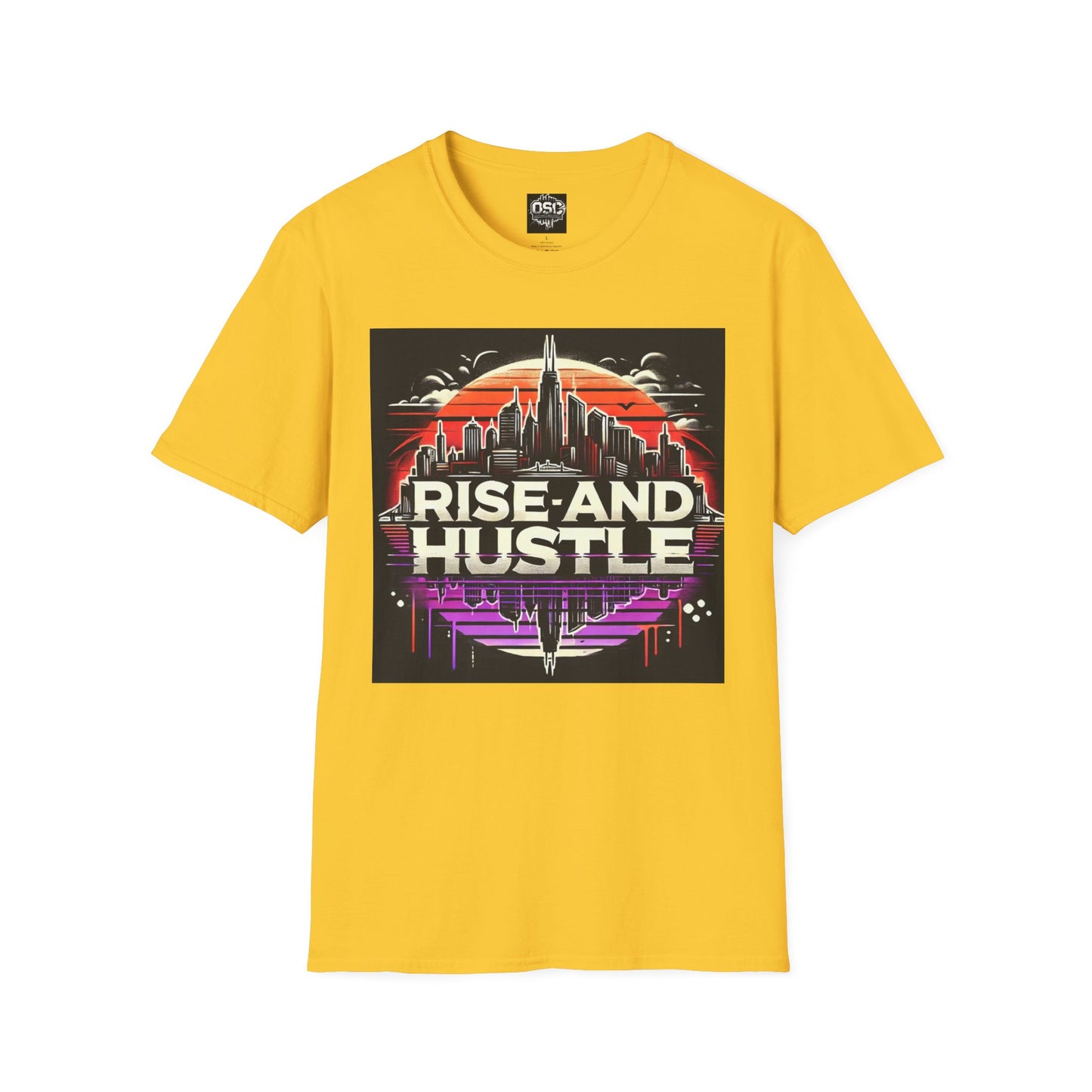 Camiseta informal para hombre Rise and Hustle